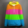 thumbnail image 6 of PLAIN SOLID NEON FLUORESCENT RAINBOW STRIPES 5 COLORS Oversized Hoodies for Women Pullover Womens Clothes with Pocket Mens Ultimate Pullover Hoodie Sweatshirt S-6XL, 6 of 8