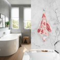thumbnail image 2 of Yayeee 100% Cotton Hand Towels for Bathroom 16" x 28" Soft Absorbent Kitchen Towel, Bunnies and Hearts, 2 of 7
