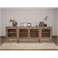 thumbnail image 2 of Crafters and Weavers Mandala Solid Wood 107" Console Table / TV Stand in Brown, 2 of 3