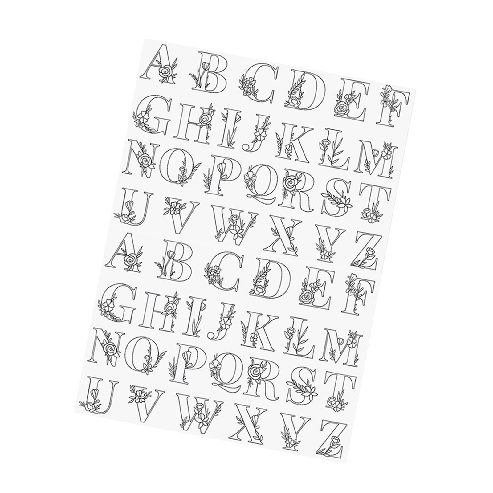  TOPPERFUN 2pcs Embroidery Paper Embroidery Alphabet Stencils Embroidery  Stencils Tearable Stabilizer for Embroidery Dissolvable Embroidery  Stabilizer Sewing Tools Soluble Bottom Fabric : Arts, Crafts & Sewing