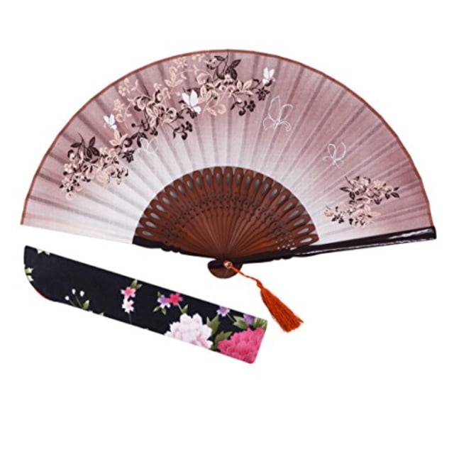 fans hand held silk