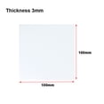 thumbnail image 2 of 100x100mm Translucent Silicone Rubber Sheet Plate, 3mm Thicknes Heat Resistant Rubber Mat for DIY Gaskets Material, Covers, Lids, Pads, Sealing, Cushion, 2 of 8