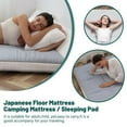thumbnail image 6 of ABORON Folding Futon Mattress, Japanese Tatami Floor Mattress for Adults, Extra Thick Foldable Sleeping Pad Mattress for Floor, Sofa Bed and Camping, 6 of 12