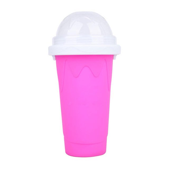Smoothies Cup Eco-friendly Double Layer Silicone Slushy Ice Cream Maker For Home