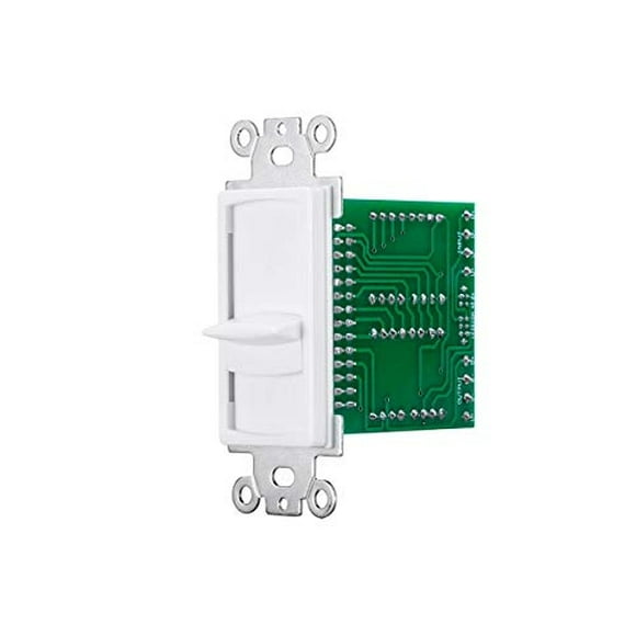 Monoprice Control de volumen de altavoz a juego de impedancia deslizante de 50 vatios con kit de color, conecta múltiples pares de altavoces a un solo amplificador o receptor de potencia, 138173, Mult