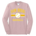 thumbnail image 2 of Wild Bobby City of San Diego Baseball Fantasy Fan Sports Men's Long Sleeve T-Shirt, Light Pink, Medium, 2 of 6