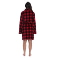 thumbnail image 4 of #followme Ultra Soft Velour Robes for Women 6749-10195-XS (Buffalo Plaid Women's, Small), 4 of 4