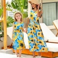 thumbnail image 4 of Delliss Mommy and Me Dresses Floral Printed Sleeveless Tank Maxi Dress for Mother and Daughter Summer Casual Sundress Beach Dress, 4 of 6