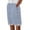 Blue, variant on Gkeoshab Shorts for Women Women's Striped Cotton Linen Knee Length Shorts High Waist Elastic Band Side Button Closure with Pockets Loose Casual Pants