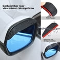 thumbnail image 3 of 2 Pieces Mirror Rain Visor Eyebrow,Sunroof Moldings Side Mirror Visor Rain Guards,Universal Car Rear View Mirror(Black), 3 of 5