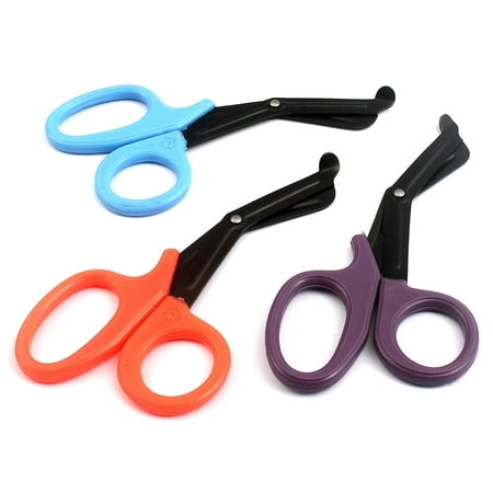 Bandage Scissors Purple OdontoMed2011® Pack of 3 Shears First Aid Emergency Bandage Paramedic Nursing Scissor 7.25