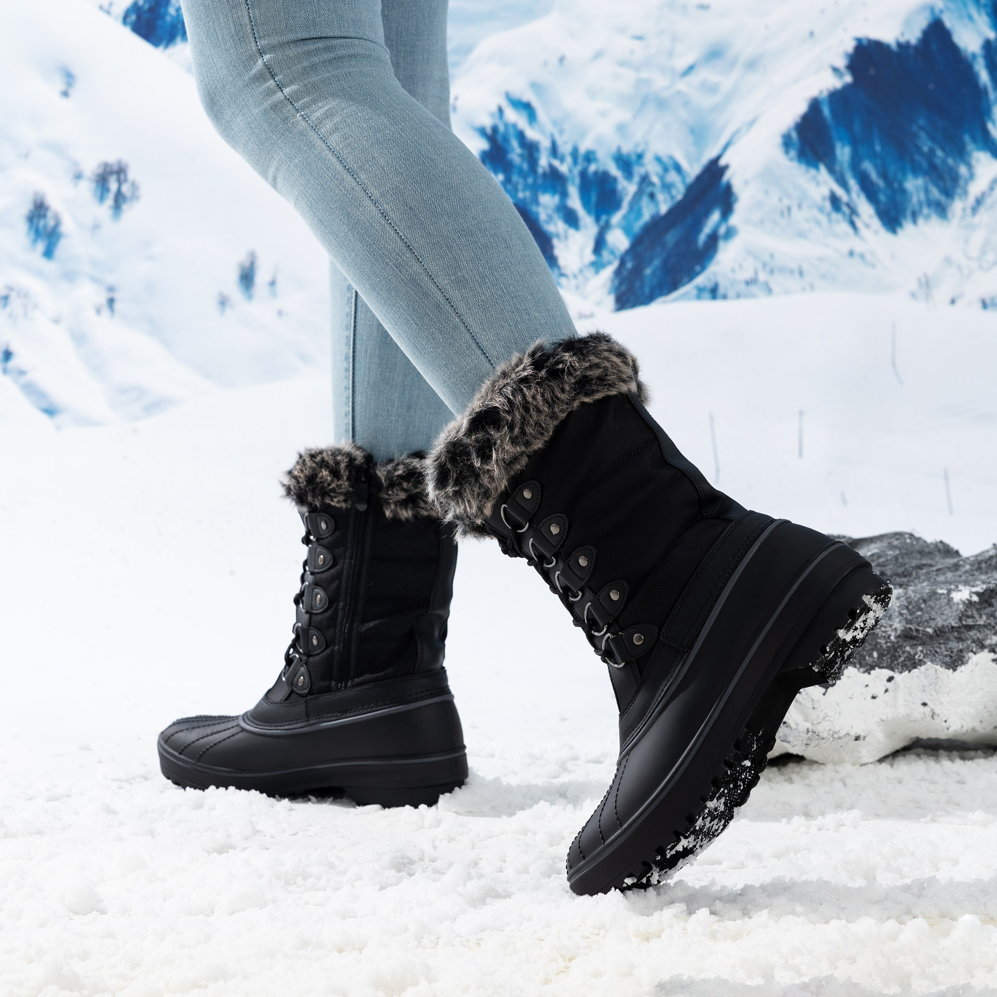Dream Pairs Women's Mid Calf Winter Snow Boot photo 7