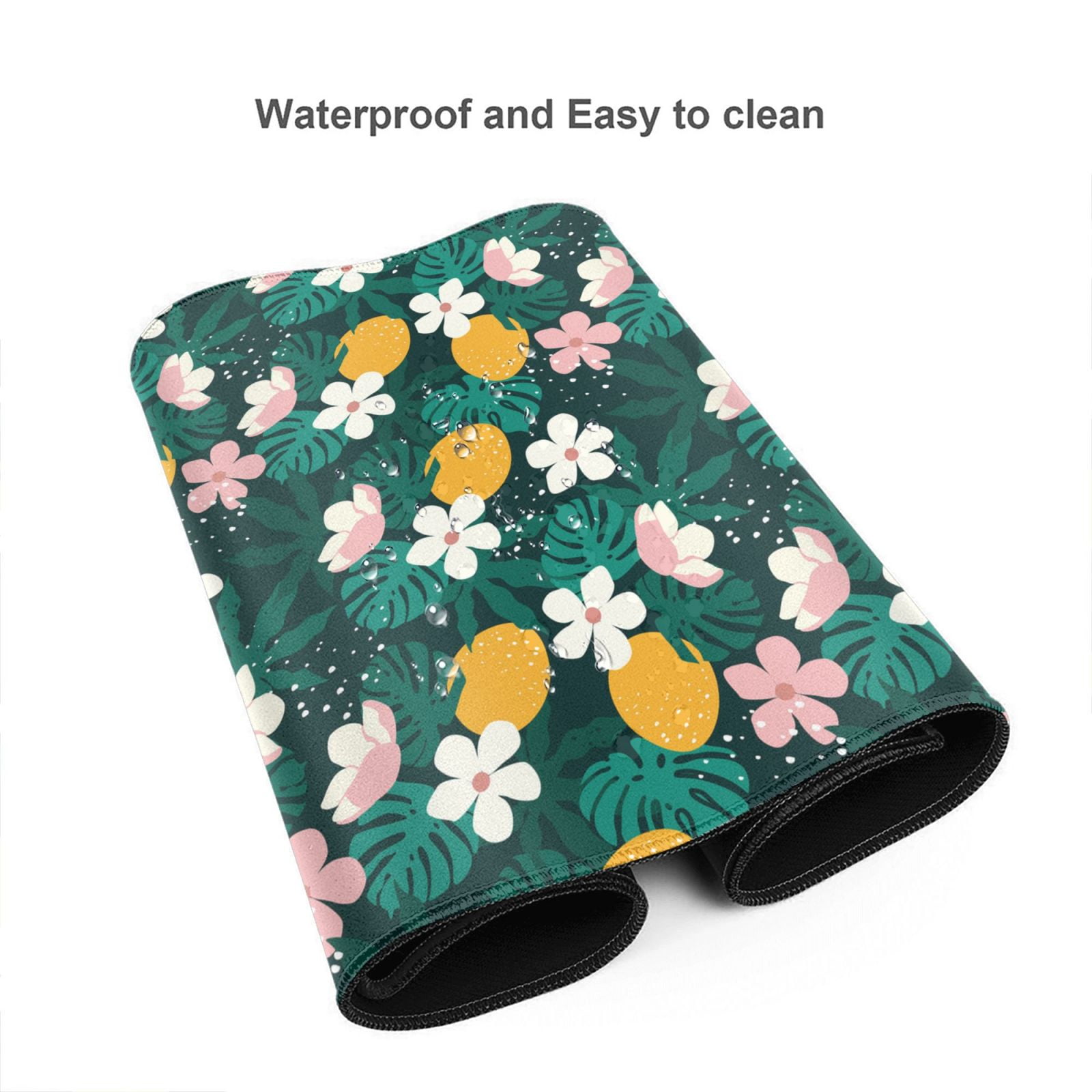Kdxio Tropical Fruit Print Large Gaming Mouse Pad,Non-Slip Base,Water Resist Keyboard Pad for Gamer,Office & Home,29.5 x 15.8 in