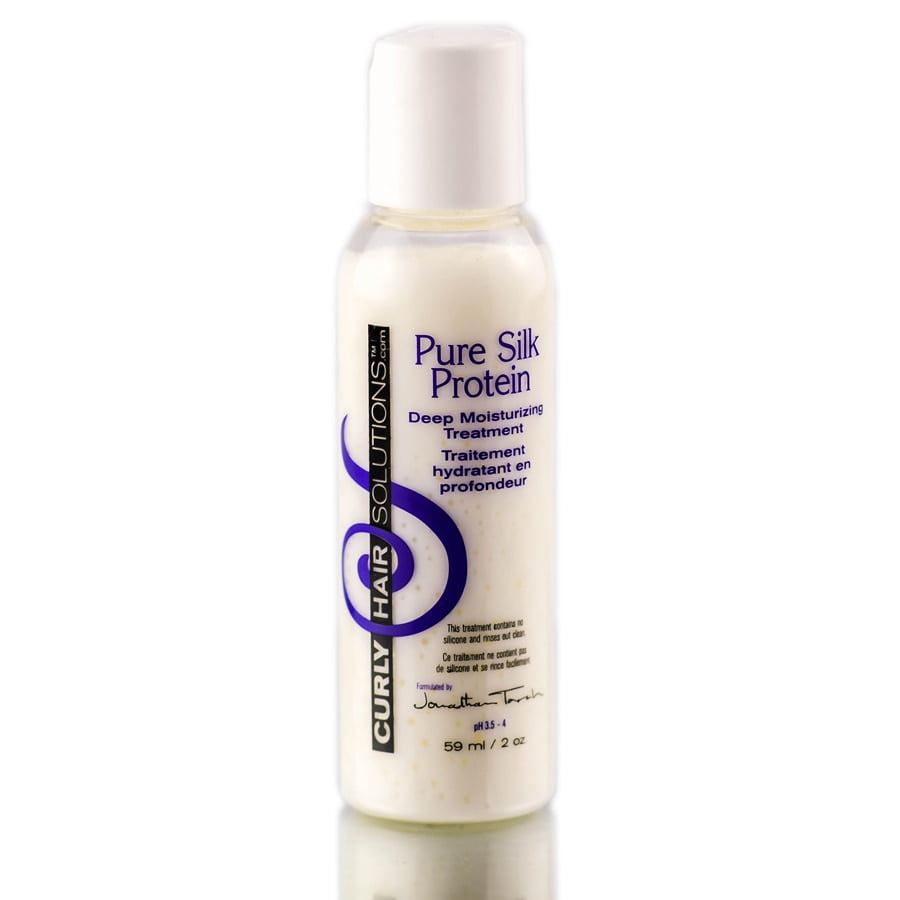 Curly Hair Solutions Pure Silk Protein Treatment (Size : 2 oz / travel  size) 