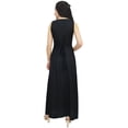 thumbnail image 5 of Bimba Women's Long Maxi Dress Floral Embroidered Sleeveless Black Summer Wear-20, 5 of 6