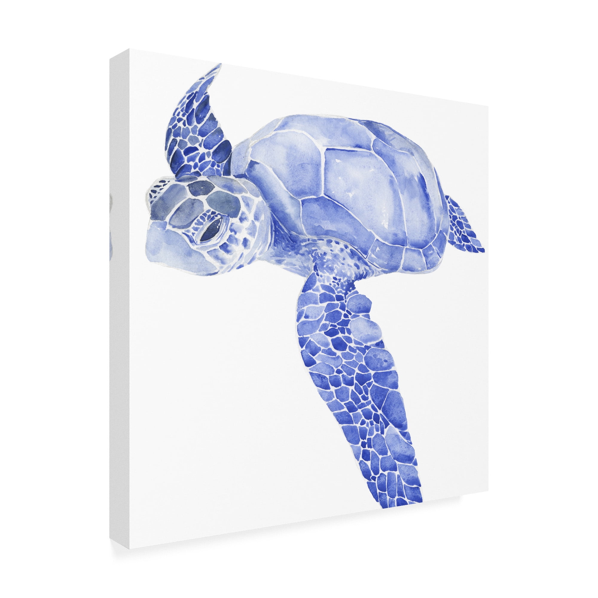 Trademark Fine Art 'Ultramarine Sea Turtle I' Canvas Art by Jennifer Paxton Parker