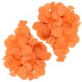 thumbnail image 3 of bolsas de confeti de papel redondo, 2,5 cm, suministros para decoración de bodas, festivales y fiestas de cumpleaños, color naranja, 3 of 5