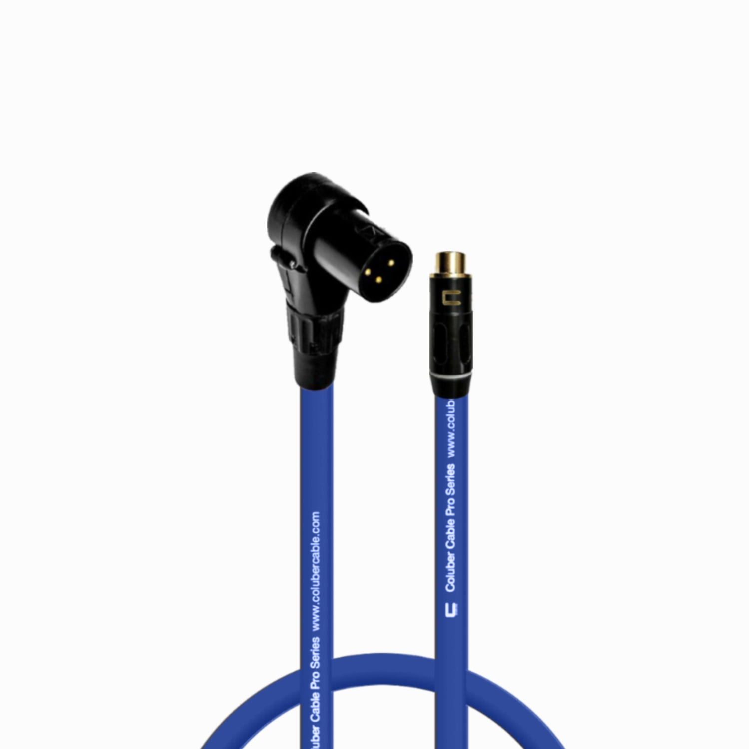 Coluber Cable Balanced Right Angle XLR Male to RCA Female 3 Pin Connector