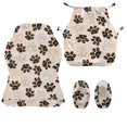 thumbnail image 5 of SCRAWLGOD Paw Leopard Print Beige 4 PCS Gaming Chair Cover with Armrest Slipcovers Soft Stretchable Washable Computer Chair Seat Slipcovers Cat Scratch Proof, 5 of 7