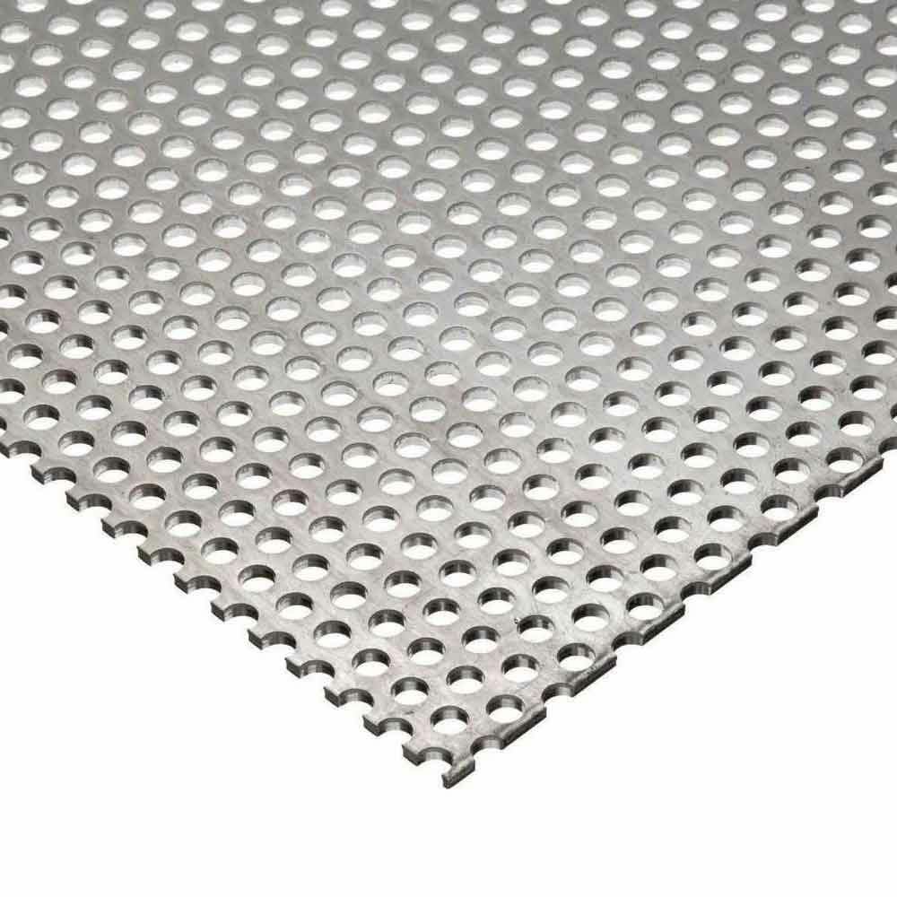 20 GAUGE 304 STAINLESS STEEL PERFORATED 1/4" HOLE"  12" X 12" 