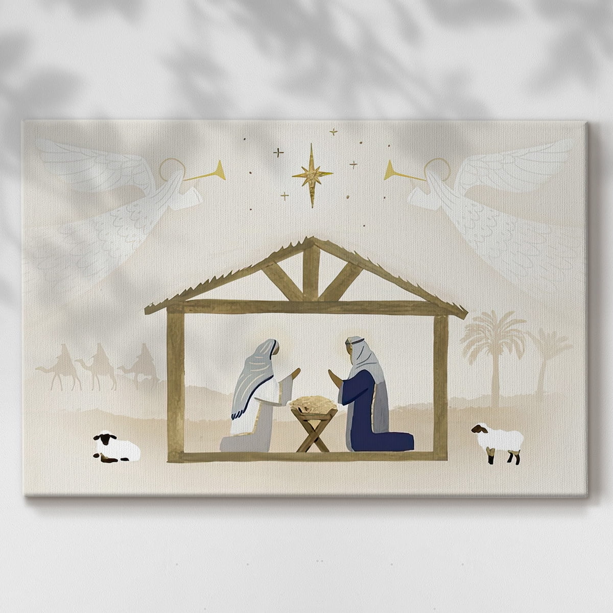 Away in a Manger Collection A- Gallery Wrapped Canvas