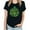 Black, variant on Up to 65 off!Lolmot St Patricks Day Shirt Women Shamrock Lucky T-Shirts Cute Irish Love Clover Printed Blouse Holiday Tops Short Sleeve T Shirt
