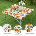 thumbnail image 4 of Colorful Footballs and Stars Pattern Square Fitted Tablecloth with Elastic Edge,Square Table Cover,Washable Elastic Table Cover for Home Kitchen Party Decor 36"x36", 4 of 6