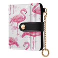 thumbnail image 2 of Small Wallet For Women Bifold Leather Pocket Coin Credit Card Holder With RFID Blocking Flamingo Pattern, 2 of 6