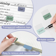 thumbnail image 7 of Sticky Index Tabs Multicolor Self-Adhesive Book Tabs 1 x 1.1 Inch Writable Page Tabs Transparent for NotebooksFiles, 7 of 7