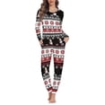 thumbnail image 2 of Conjunto de ropa de dormir de dos piezas para mujer, Jersey versátil, pijama acogedor, pantalones largos de manga larga, ropa de noche de otoño, 2 of 4