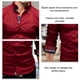 thumbnail image 4 of Camisa de manga larga para hombre, solapa de Color puro, delgada, cómoda, transpirable, agradable para la piel, para trabajo, viaje de negocios, 4 of 5