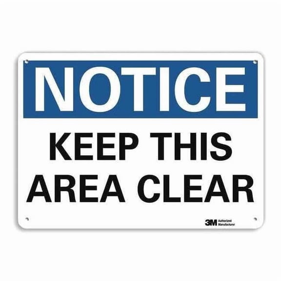 Lyle Notice Sign,10 in x 14 in,Aluminum U5-1294-NA_14x10