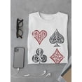 thumbnail image 3 of Playing Cards Symbols Ethnic T-Shirt Men -Image by Shutterstock, Male 3X-Large, 3 of 4