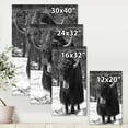 thumbnail image 4 of Designart ' Portrait Of Monochrome Wild Bull In Winter Forest I ' Farmhouse Canvas Wall Art Print, 4 of 4