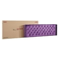 thumbnail image 5 of Julie Purple Tufted Upholstered Low Profile King Panel Bed, 5 of 5