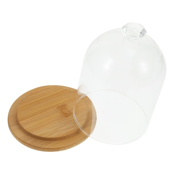 Preserved Flower Glass Cover Crystals Display Wedding Decor Transparent