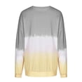 thumbnail image 5 of Meichang Gradient Tops for Women Casual Long Sleeve Crew Neck Blouses Relax Comfy Shirts Color Block Pullover Lightweight Tee, 5 of 7