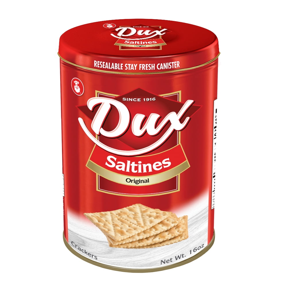 DUX Saltines Crackers, 16 oz Tin