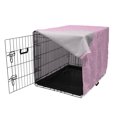 thumbnail image 3 of Stars Dog Crate Cover, Constellation Sky Astronomy Space Exploration Celestial Galaxy Zodiac Pattern, Easy to Use Pet Kennel Cover for Medium Large Dogs, 35" x 23" x 27", Pink and White, by Ambesonne, 3 of 6