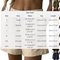 thumbnail image 3 of Admvng Women's Summer Casual Cotton Linen Plus Size Drawstring Shorts Elastic Waist Loose Shorts with Pockets, 3 of 9