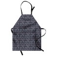 thumbnail image 1 of Floral Apron, Continuous Spring Style Meadow Flowers Illustration, Unisex Kitchen Bib with Adjustable Neck for Cooking Gardening, Adult Size, Multicolor, by Ambesonne, 1 of 4