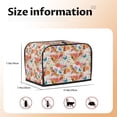 thumbnail image 5 of Picia Flowers And Birds Watercolor Print 2 Slice Toaster Cover , Toaster Protector Dustproof Kitchen Appliance Cover, Kitchen Appliance Dustproof Protector, 5 of 7
