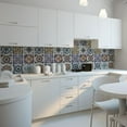 thumbnail image 2 of Walplus Peel and Stick Backsplash Corfu Colourful Mediterranean Wall Tile Decals 120 Pcs 6" x 6", 2 of 6