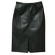 thumbnail image 4 of Gibobby faldas deportivas para mujer Falda de cintura hasta la rodilla para mujer, falda de cuero hasta la oficina, falda alta ajustada dividida(Negro, L), 4 of 5