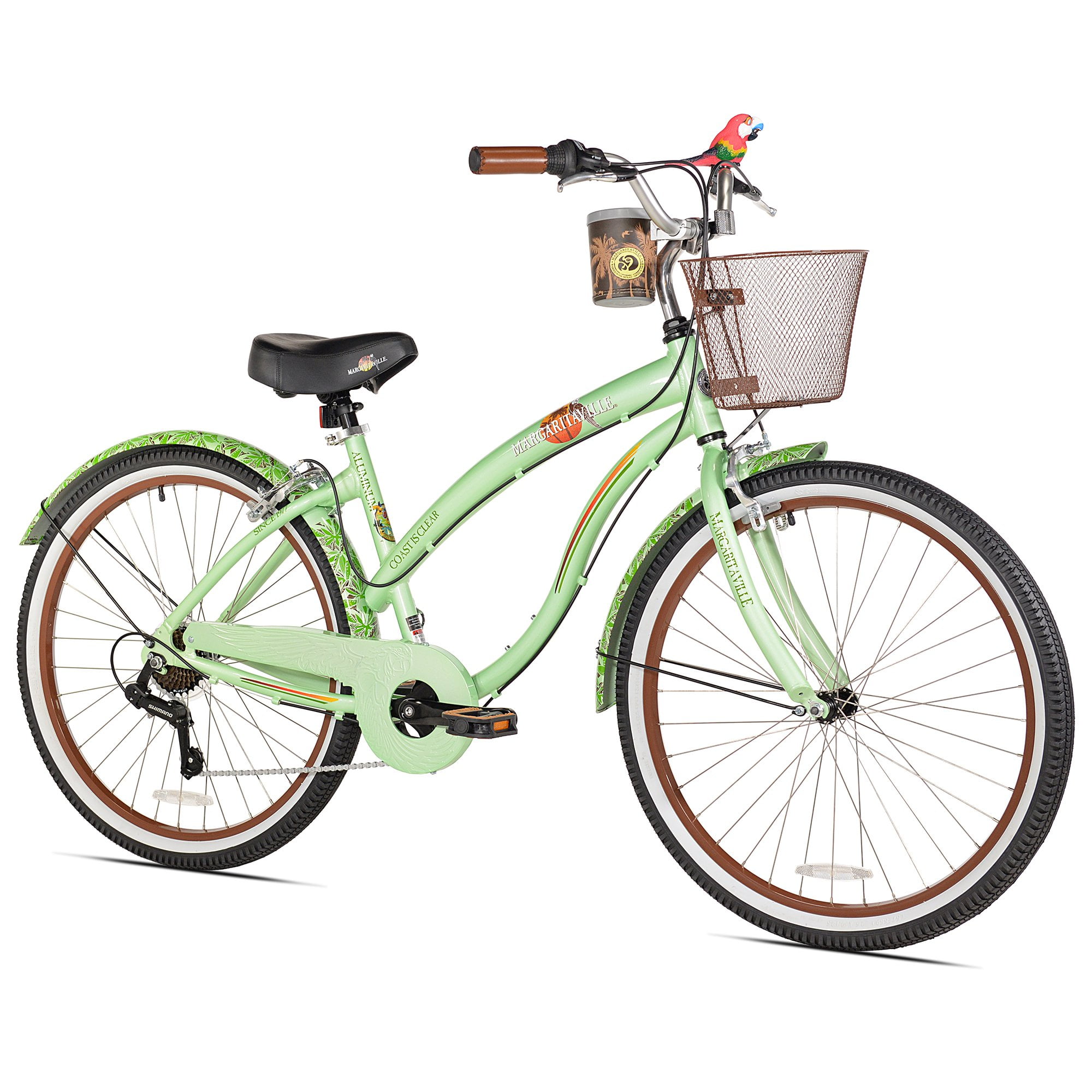 Margaritaville 26" Ladies Coast is Clear 7 Speed Cruiser Bike with Bottle  Opener - Walmart.com - Walmart.com