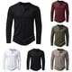 thumbnail image 5 of Mens Slim Fit Casual Shirt Long Sleeves Breathable Outdoor T Shirts Top Sport, 5 of 8