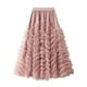 thumbnail image 1 of Gibobby mini faldas de mujer sexy 2023 Falda larga de otoño Maillard para mujer elegante cintura alta cóctel fiesta boda acampanada una línea faldas midi(Rojo, Talla única), 1 of 4