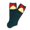 B, variant on 0-5 Years Children Christmas Stockings Cute Doll Stockings Non Slip Floor Stockings Solid Color Medium Tube Stockings(Black,0-1 Years)
