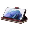 thumbnail image 5 of Feishell for Samsung Galaxy S21 (6.2 inch) Wallet Case for Women Men,Premium PU Leather Magnetic Clasp Zipper 9 Card Slots Folio Flip Holder Shockproof Purse Phone Case with Wrist Strap,Winered, 5 of 8