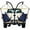 Midnight Blue, variant on Hammaka Hammocks Trailer Hitch Stand with Wood Dowels Cradle Chair Combo-Color:Midnight Blue
